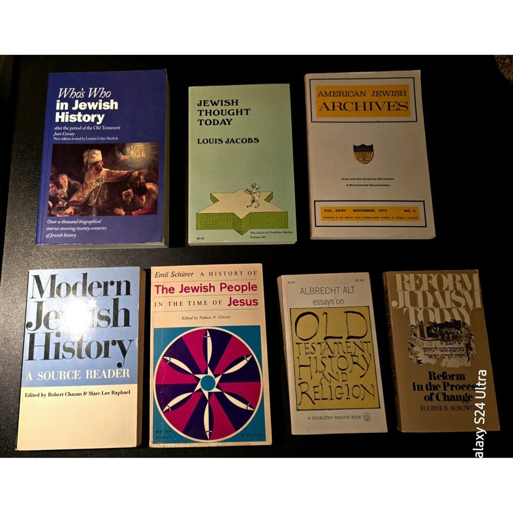 Judaism, Reform, History, Jesus, Jewish Archives 7 Estate Paperback Books Lot #4